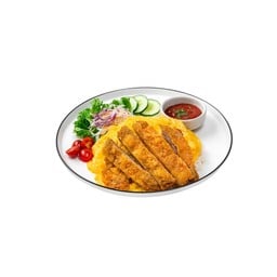 ข้าวไข่ข้นหมูทอด