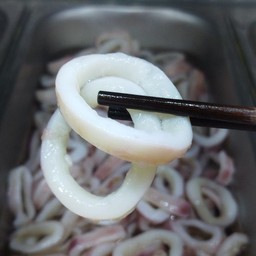 เนื้อวิวแก็กซ์หั่นเป็นวงๆ