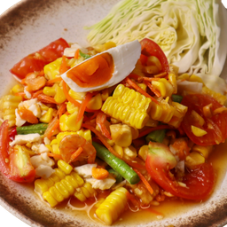 ตำข้าวโพดไข่เค็ม