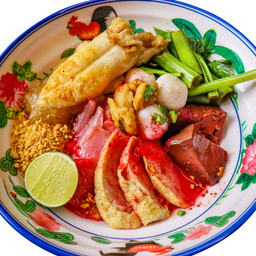 เย็นตาโฟไข่หมึกต้มยำแห้ง