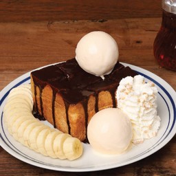 Chocolate Toast with Banana ช็อคโกแลตโทสต์กล้วยหอม