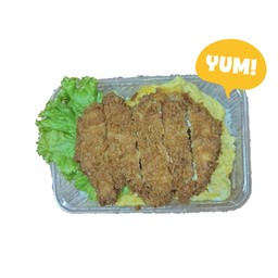 ไก่ทอดราดข้าว