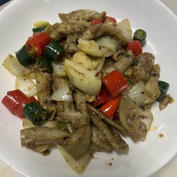 ผัดไส้อ่อนเป็นกับข้าว