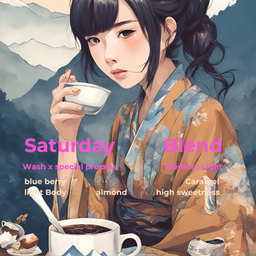 Saturday Blend - Blueberry , Chocolate