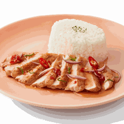 ข้าวญี่ปุ่นยำหมูย่าง