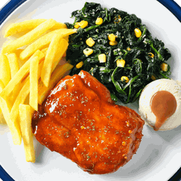Chicken Spicy Steak Spinach
