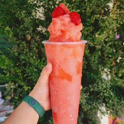 สตอเบอรี่ปั่น  Strawberry smoothie