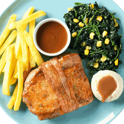 Chicken and Bacon Steak Spinach