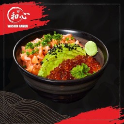 Salmon Avocado Ikura Don