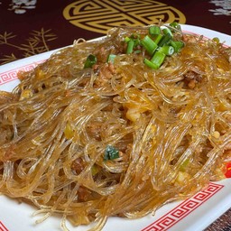 หมูบดผัดวุ้นเส้น