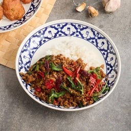 ข้าวกะเพราหมูสับโบราณ