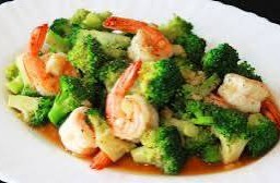 บล็อกโคลี่กุ้ง(กับข้าว)