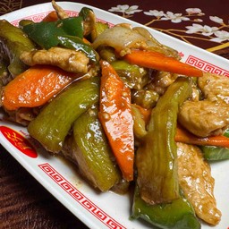 หมูผัดมะเขือยาว