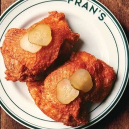 Fried chicken and pickles