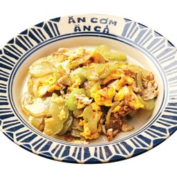 มะระหวานผัดไข่