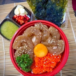 (D1)ดงบุริกุ้งดอง(ข้าวหน้ากุ้งดอง)