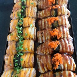 ซูชิไก่แผ่นรมควัน