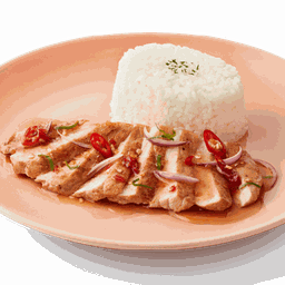 ข้าวญี่ปุ่นยำหมูย่าง