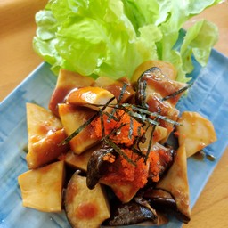 เห็ดออรินจิย่างซอสเทอริยากิหม่าล่า