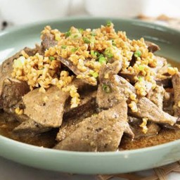 ตับผัดกระเทียมซอสฉ่ำๆ(กับข้าว)