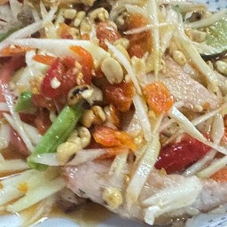 ตำคอหมูย่าง