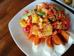 ตำข้าวโพดไข่เค็ม