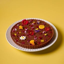 Dark chocolate cherry tart Size L (No sugar)