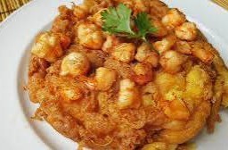 ไข่เจียวกุ้งสับ(กับข้าว)