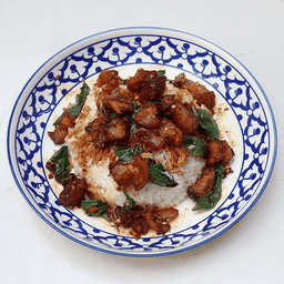 ข้าวกะเพราหมูกรอบ