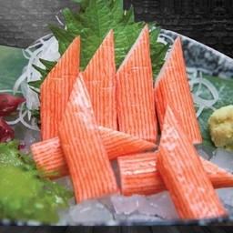 ปูอัดซาซิมิ4ชิ้นตัดครึ่งได้8