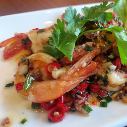 กุ้งคั่วพริกเกลือ