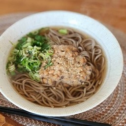 Soba-Hot-Natto-400g โซบะร้อน+นัตโตะ  温かいそば納豆400