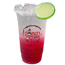 น้ำแดงโซดามะนาว