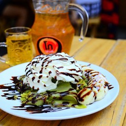 โรตีหนานุ่มใบเตย - กล้วยวิปช็อค