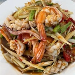 ส้มตำปู ปลาร้า กุ้งสุก