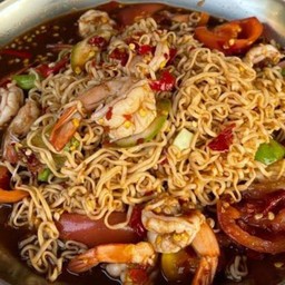 ตำมาม่ากุ้งสุก