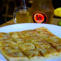 โรตีกล้วย - นม