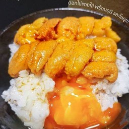 ข้าวหน้าอูนิ+ไข่ดอง