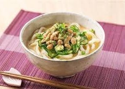 Udon-Hot-Natto-200g อุด้งร้อน+นัตโตะ 温かい納豆うどん200