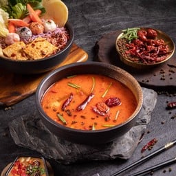 ซุปหมาล่าขาวสไตล์จีน (มีน้ำมันวัว)