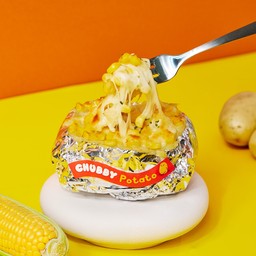 มันฝรั่งอบ ข้าวโพดชีส