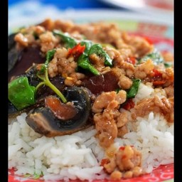 หมูสับ ไข่เยื่ยวม้า