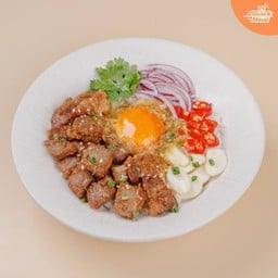 ข้าวขยำหมูทะไข่ดองซีฟู้ด