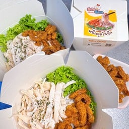 หมี่คลุกไก่ฉีก หมี่ไก่ฉีก ต๊อกต๊อก ซอยวัดสามโคก