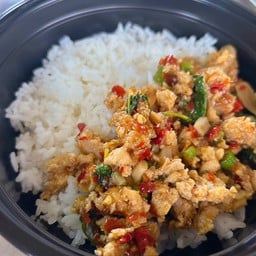 กะเพราไข่ข้น ทบ. เลียบคลอง