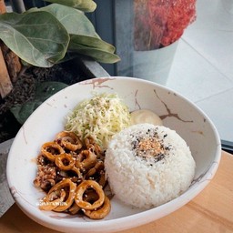 ข้าวปลาหมึกเทอริยากิ