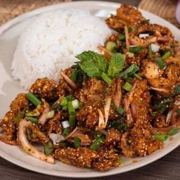 ข้าวยำไก่แซ่บ