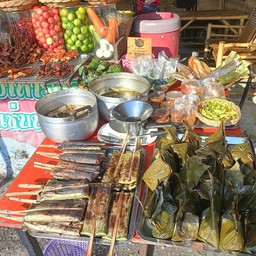หมกหัวปลีใส่ไก่