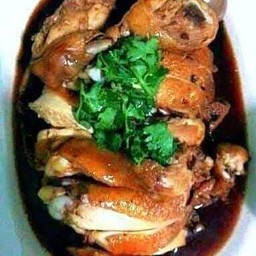 ไก่ต้มน้ำปลา ครึ่งตัว