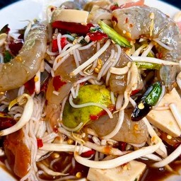 ตำซั่วหมูยอ+กุ้งสด